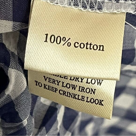 Dylan Gia Ruffles Blue and White Gingham Plaid XS - Picture 7 of 7